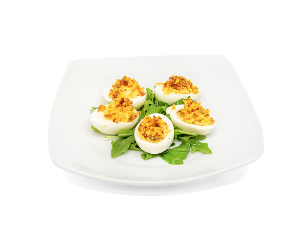 Bacon & Cheddar Deviled Eggs